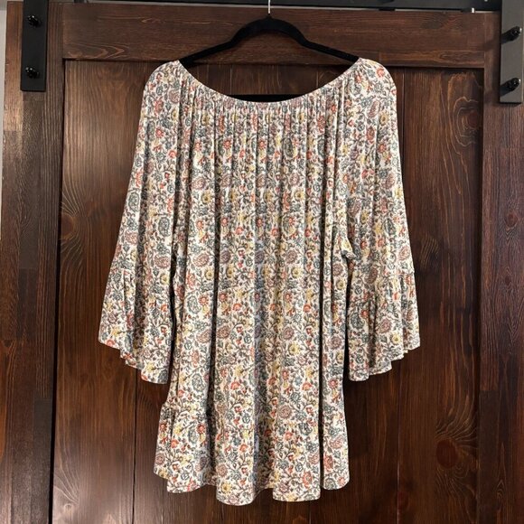 Style & Co. Plus Size Floral Printed On-Off Top NWT - Picture 6 of 8